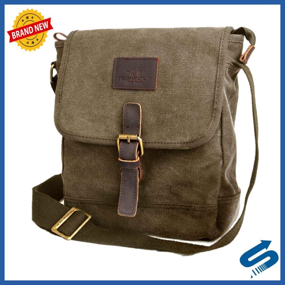 Canvas Messenger Bag Casual Crossbody Anti Theft Travel Work Tools